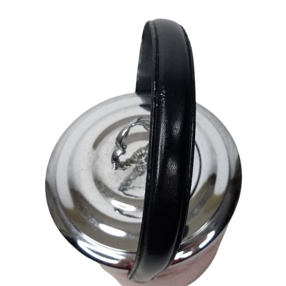 Vintage 1960s Irvinware Ice Bucket Faux Alligator Cocktail Bar Ware Brown MCM - Picture 10 of 11